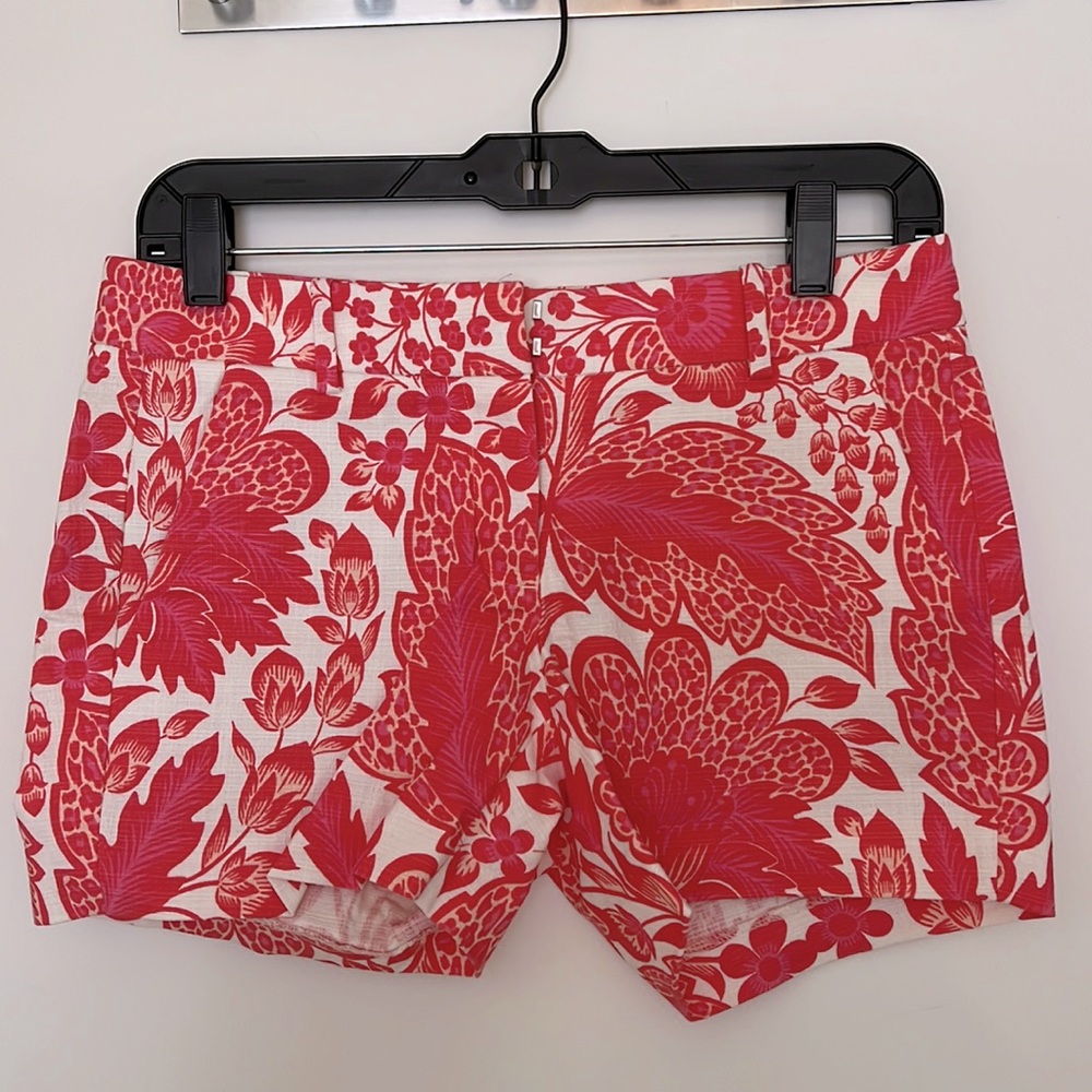NWOT J Crew Floral Shorts Size 00